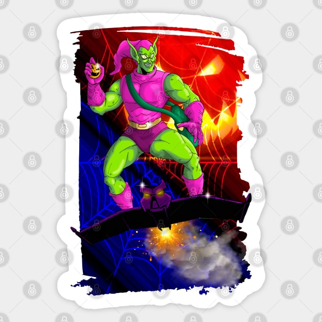 The Green Goblin Sticker by Dibujartpe